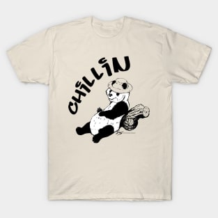 Chillin Panda B&W T-Shirt